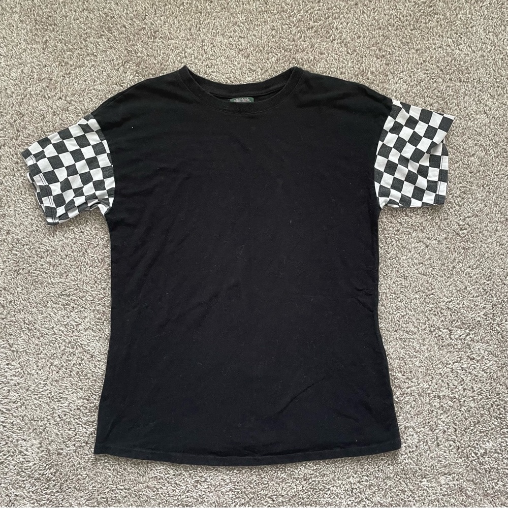 🏁 wild fable Checkerboard Crew Neck Tee XS